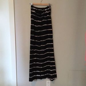 Hard Tail strapless tie dyed maxi dress.